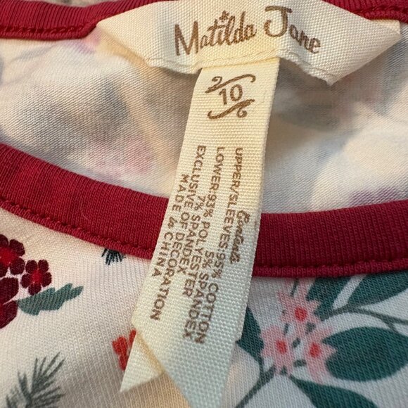 Matilda Jane Girls Long Sleeve Floral & Velvet Dress Size 10 - Picture 2 of 3